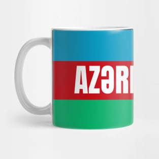 Azerbaijan Flag Colors Mug